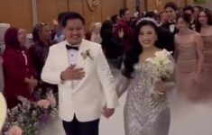 Foto tangkapan layar video pernikahan Boiyen dan Rully Anggi Akbar. Dok: Eranasional/HO ***.