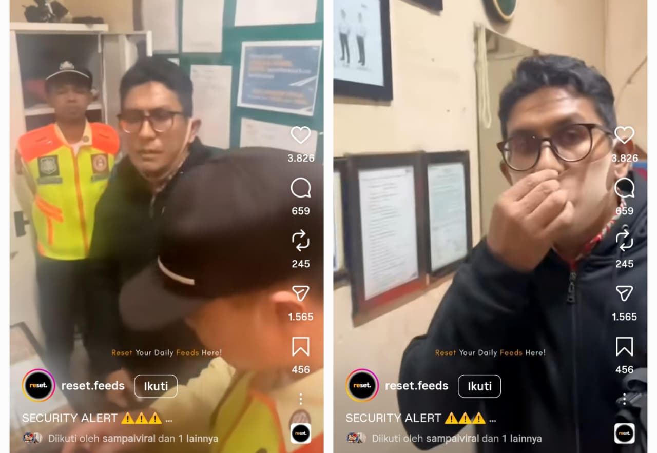 Foto kolase tangkapan layar diduga oknum pelaku pelecehan. Dok: Eranasional/HO Instagram @reset.feeds.