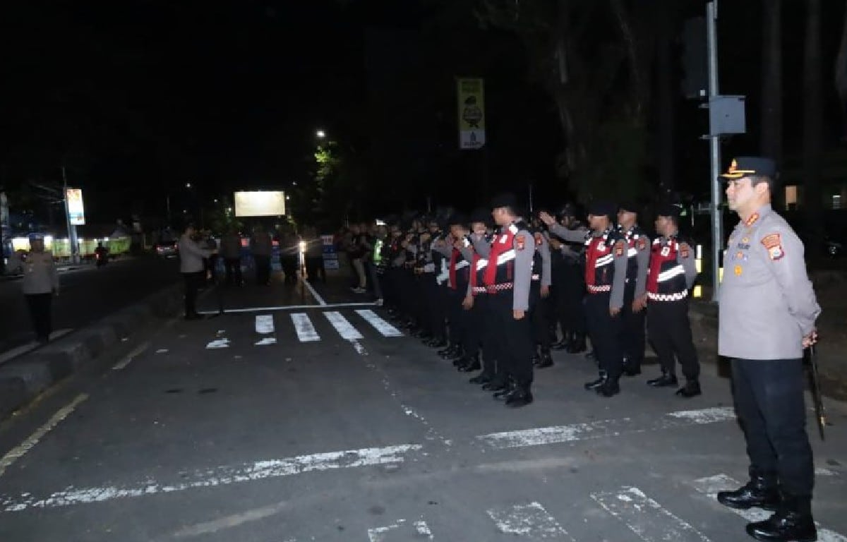 300 personel apel persiapan kejar geng motor. (Foto: Eranasional/RA)