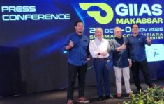 Conferensi pers jelas pembukaan pameran GIIAS di Makassar, Rabu 14 Oktober 2026. (Foto: Eranasional/Rio)